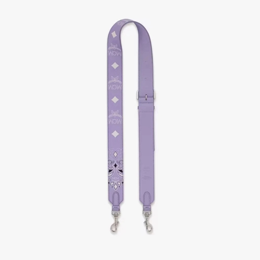 MCM Lavender Purple Leather Shoulder Strap